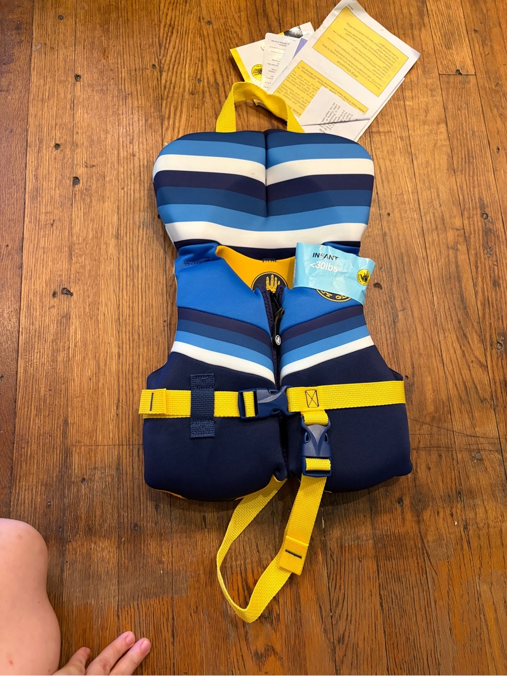 Infant life vest Body Glove Kids Swim Life Vest - Blue, Navy, Yellow, White